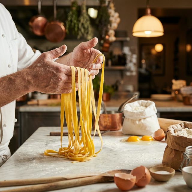 Fresh egg-rich pasta